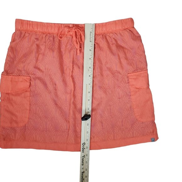 Merrell Skirt S Orange Athletic Cargo Mini Lightweight Hiking Lined Drawstring - Picture 10 of 10